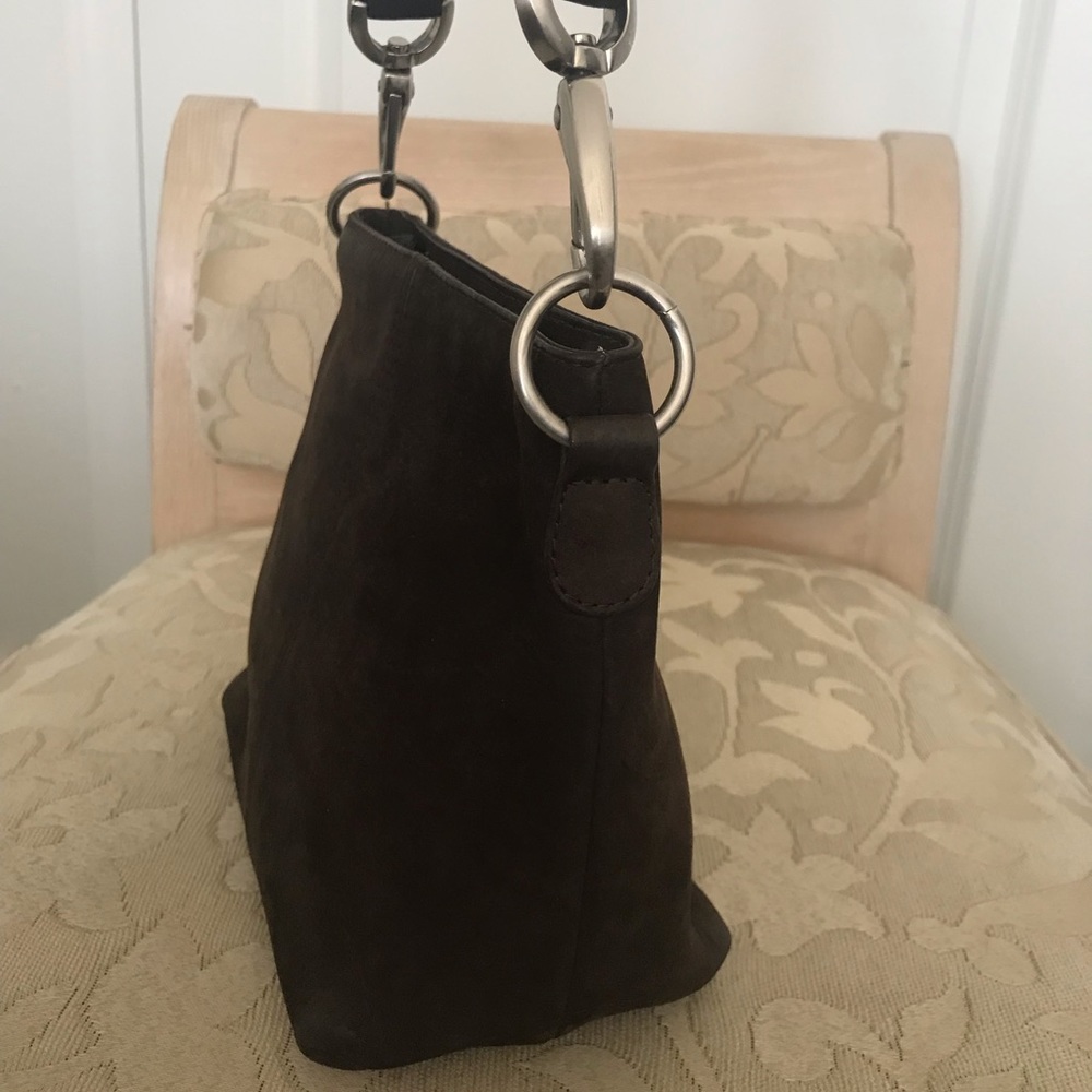 Hobo Vintage Brown Suede Handbag - Picture 4 of 8